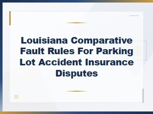 Comparative Fault Rules for Louisiana Parking Lot Claims