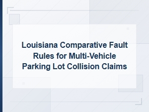 Louisiana Parking Lot Collision Fault Rules Explained